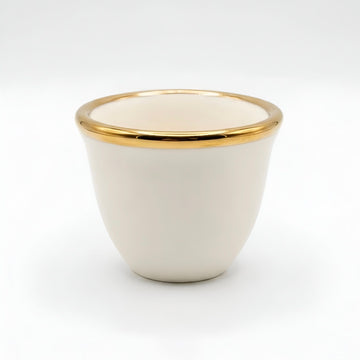 طقم فناجين "كوب 1971" الحواف الذهبية | حسب الطلب